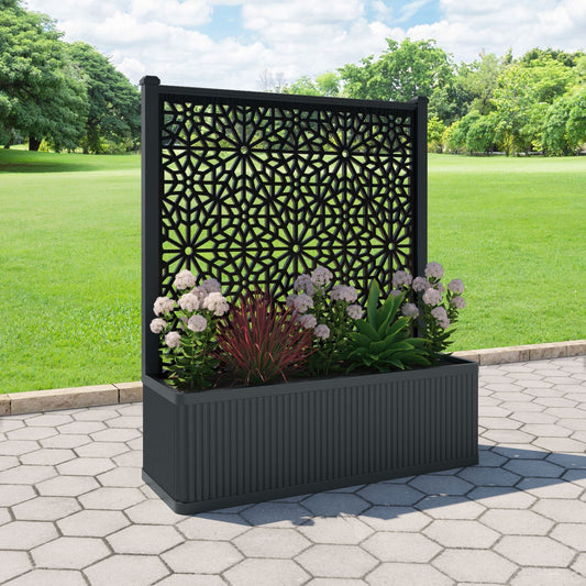 Alnara Screen large flower pot with LED