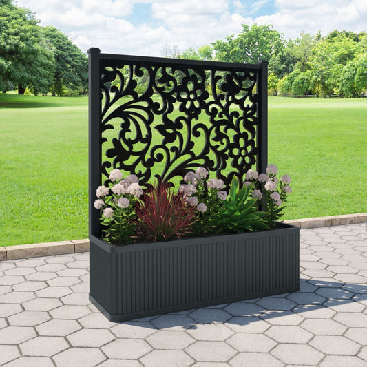 Eden screen large flower pot with LED